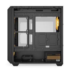 GameBooster E8501B 850W 80+ BRONZE 4*12cm Auto-RGB Fan Mesh Mid-T E-ATX Gaming Siyah Kasa