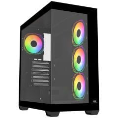 PowerBoost A7510B 750W 80+ BRONZE 4*12cm ARGB Fanlı USB 3.0 Seaview Gaming Siyah Kasa