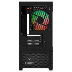 PowerBoost M5001B 500W 3*12cm Rainbow Fanlı USB 3.0 Seaview M-ATX Gaming Siyah Kasa