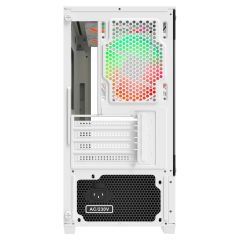 PowerBoost M5001W 500W 3*12cm Rainbow Fanlı USB 3.0 Seaview M-ATX Gaming Beyaz Kasa