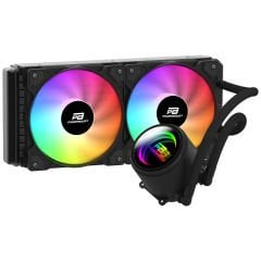 PowerBoost CIRCLE 240B Rainbow Fanlı LGA1700/AM5 Uyumlu 240mm CPU Sıvı Soğutma Sistemi (Siyah)