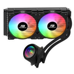 PowerBoost CIRCLE 240B Rainbow Fanlı LGA1700/AM5 Uyumlu 240mm CPU Sıvı Soğutma Sistemi (Siyah)