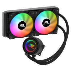 PowerBoost CIRCLE 240B Rainbow Fanlı LGA1700/AM5 Uyumlu 240mm CPU Sıvı Soğutma Sistemi (Siyah)