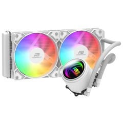 PowerBoost CIRCLE 240W Rainbow Fanlı LGA1700/AM5 Uyumlu 240mm CPU Sıvı Soğutma Sistemi (Beyaz)