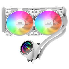 PowerBoost CIRCLE 240W Rainbow Fanlı LGA1700/AM5 Uyumlu 240mm CPU Sıvı Soğutma Sistemi (Beyaz)