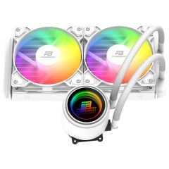 PowerBoost CIRCLE 240W Rainbow Fanlı LGA1700/AM5 Uyumlu 240mm CPU Sıvı Soğutma Sistemi (Beyaz)