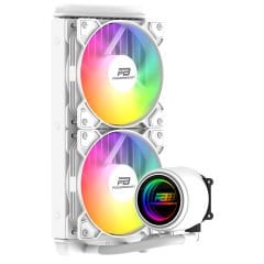 PowerBoost CIRCLE 240W Rainbow Fanlı LGA1700/AM5 Uyumlu 240mm CPU Sıvı Soğutma Sistemi (Beyaz)