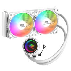 PowerBoost CIRCLE 240W Rainbow Fanlı LGA1700/AM5 Uyumlu 240mm CPU Sıvı Soğutma Sistemi (Beyaz)