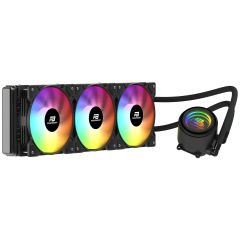 PowerBoost CIRCLE 360B Rainbow Fanlı LGA1700/AM5 Uyumlu 360mm CPU Sıvı Soğutma Sistemi (Siyah)