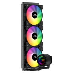 PowerBoost CIRCLE 360B Rainbow Fanlı LGA1700/AM5 Uyumlu 360mm CPU Sıvı Soğutma Sistemi (Siyah)