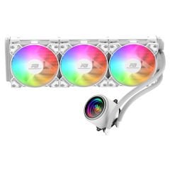 PowerBoost CIRCLE 360W Rainbow Fanlı LGA1700/AM5 Uyumlu 360mm CPU Sıvı Soğutma Sistemi (Beyaz)