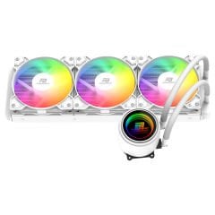 PowerBoost CIRCLE 360W Rainbow Fanlı LGA1700/AM5 Uyumlu 360mm CPU Sıvı Soğutma Sistemi (Beyaz)