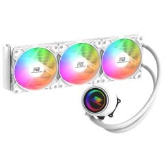 PowerBoost CIRCLE 360W Rainbow Fanlı LGA1700/AM5 Uyumlu 360mm CPU Sıvı Soğutma Sistemi (Beyaz)