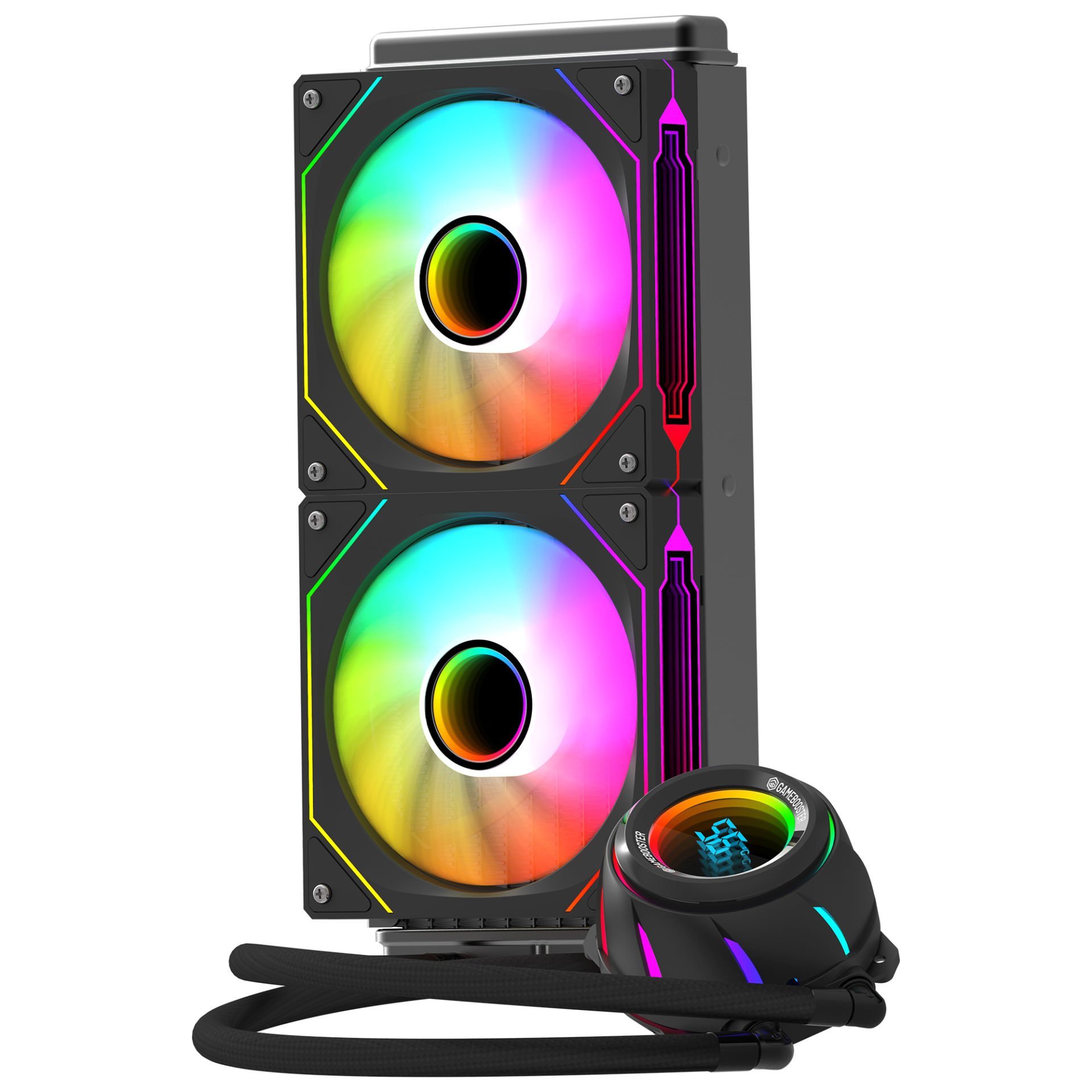 GameBooster BLADE 240B ARGB Fanlı LGA1700/AM5 Uyumlu 240mm CPU Sıvı Soğutma Sistemi (Siyah)