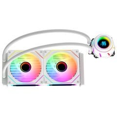 GameBooster BLADE 240W ARGB Fanlı LGA1700/AM5 Uyumlu 240mm CPU Sıvı Soğutma Sistemi (Beyaz)