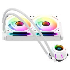 GameBooster BLADE 240W ARGB Fanlı LGA1700/AM5 Uyumlu 240mm CPU Sıvı Soğutma Sistemi (Beyaz)