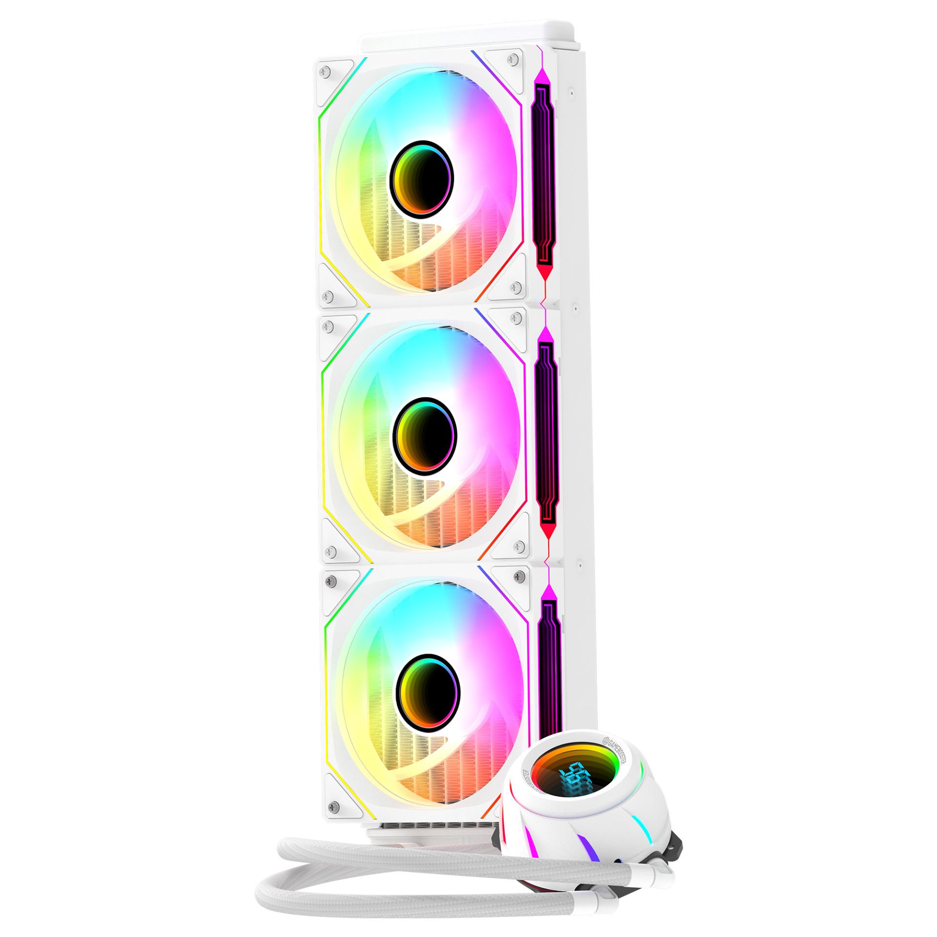 GameBooster BLADE 360W ARGB Fanlı LGA1700/AM5 Uyumlu 360mm CPU Sıvı Soğutma Sistemi (Beyaz)