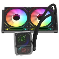 GameBooster SIGHT PRO 240B ARGB CurvedEkran LGA1851/AM5 Uyumlu 240mm CPU Sıvı Soğutma Sistemi(Siyah)