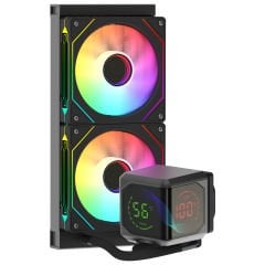 GameBooster SIGHT PRO 240B ARGB CurvedEkran LGA1851/AM5 Uyumlu 240mm CPU Sıvı Soğutma Sistemi(Siyah)
