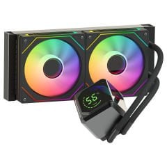 GameBooster SIGHT PRO 240B ARGB CurvedEkran LGA1851/AM5 Uyumlu 240mm CPU Sıvı Soğutma Sistemi(Siyah)