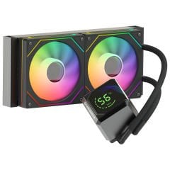 GameBooster SIGHT PRO 240B ARGB CurvedEkran LGA1851/AM5 Uyumlu 240mm CPU Sıvı Soğutma Sistemi(Siyah)
