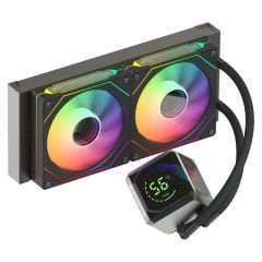 GameBooster SIGHT PRO 240B ARGB CurvedEkran LGA1851/AM5 Uyumlu 240mm CPU Sıvı Soğutma Sistemi(Siyah)