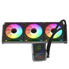 GameBooster SIGHT PRO 360B ARGB CurvedEkran LGA1851/AM5 Uyumlu 360mm CPU Sıvı Soğutma Sistemi(Siyah)