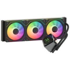 GameBooster SIGHT PRO 360B ARGB CurvedEkran LGA1851/AM5 Uyumlu 360mm CPU Sıvı Soğutma Sistemi(Siyah)