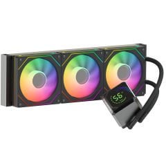 GameBooster SIGHT PRO 360B ARGB CurvedEkran LGA1851/AM5 Uyumlu 360mm CPU Sıvı Soğutma Sistemi(Siyah)