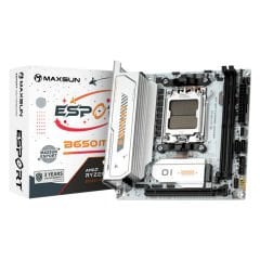 Maxsun eSport B650ITX WIFI ICE AM5 DDR5 8000Mhz M.2 HDMI Itx AMD Anakart Beyaz