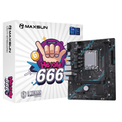 Maxsun H610M 666 WIFI LGA1700 DDR5 6000 Mhz M.2 HDMI mAtx Intel Anakart