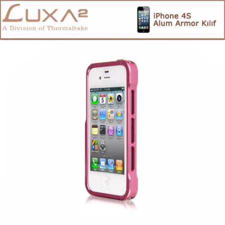 LUXA2 iPhone Alum Armor Aluminyum Kılıf - Pembe