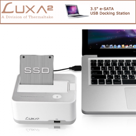 LUXA2 S2 MacX 3.5'' e-SATA USB Docking Station