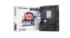 Maxsun H610M 666 WIFI ARGB LGA1700 DDR5 6000 Mhz M.2 HDMI mAtx Intel Anakart