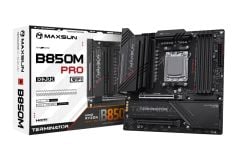 Maxsun Terminator B850M PRO DARK WIFI AM5 DDR5 7800 Mhz M2.HDMI mAtx AMD Anakart
