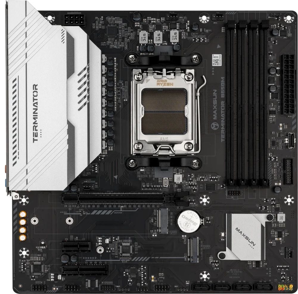 Maxsun Terminator B650M AM5 DDR5 6000 Mhz M.2 HDMI mAtx AMD Anakart