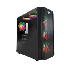 PowerBoost X58RGB-650w 80+ USB 3.0 Mesh 6 x RGB Fanlı Gaming Kasa