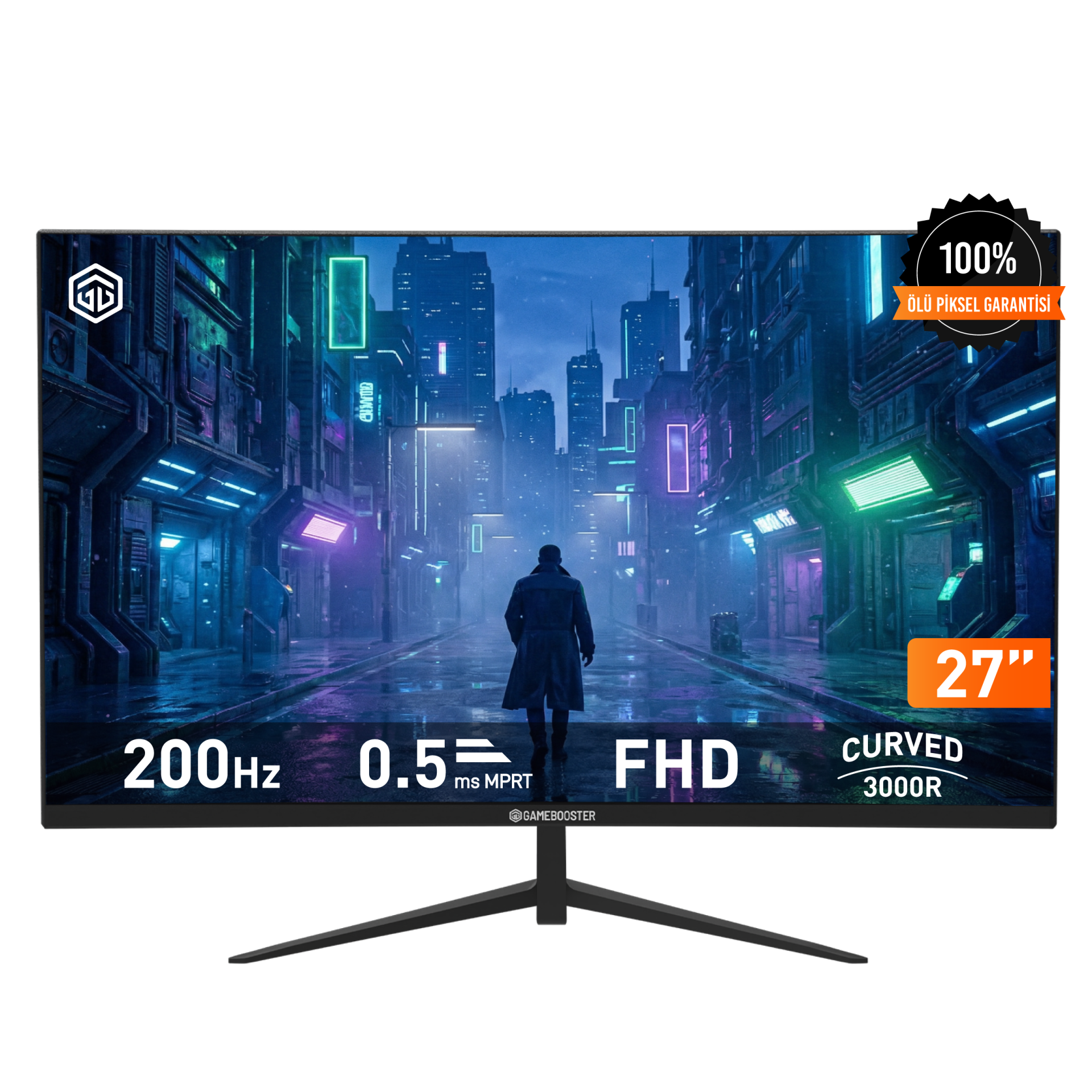 GameBooster LYRIS FF20 27'' 200Hz FHD VA Panel 0.5ms HDMI+DP HDR Curved Gaming Monitör