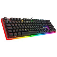 GameBooster G99 Vigor RGB Blue Optik Switch Su Geçirmez Mekanik Siyah Oyun Klavyesi