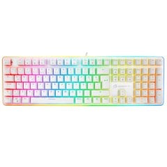GameBooster G918 Fire Storm RGB Aydınlatmalı Mavi Sw. Mekanik Beyaz Oyun Klavyesi