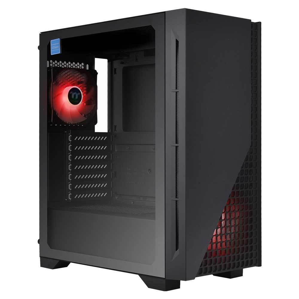 Thermaltake H330 650W Kırmızı Ledli 2x120mm Fanlı Tempered Glass Pencereli Oyuncu Kasası