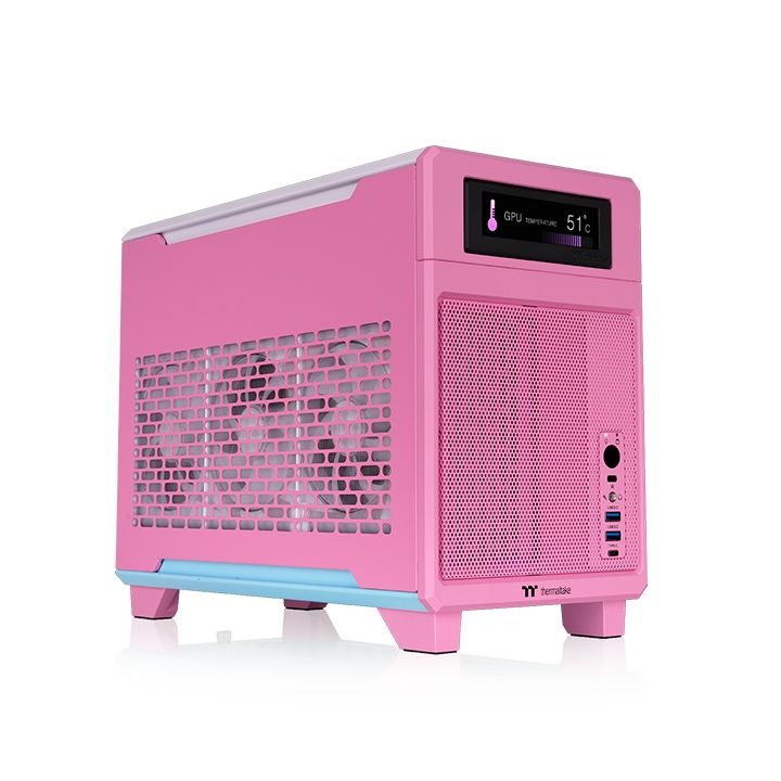 Thermaltake TR100 Bubble Pink Mini ITX Oyuncu Kasası
