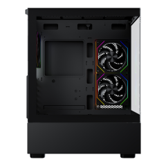 PowerBoost PB-X9032B 650w 80+ Bronze ATX APFC 3*ARGB PWM Fan Mid ATX SeaView Gaming Siyah Kasa