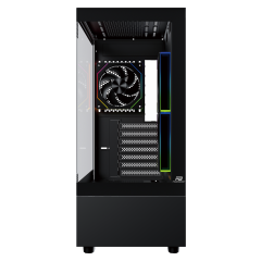 PowerBoost PB-X9032B 650w 80+ Bronze ATX APFC 3*ARGB PWM Fan Mid ATX SeaView Gaming Siyah Kasa