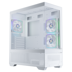 GameBooster NYVRA ALPHA 750w 80+ Bronze ATX APFC 3.1 PCI-E 5.1 3*ARGB PWM Fan ATX Mid-Tower SeaView Gaming Beyaz Kasa