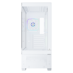 GameBooster NYVRA ALPHA 750w 80+ Bronze ATX APFC 3.1 PCI-E 5.1 3*ARGB PWM Fan ATX Mid-Tower SeaView Gaming Beyaz Kasa