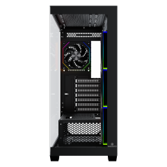 GameBooster NYVRA FALCON 750w 80+ Bronze ATX APFC 3.1 PCI-E 5.1 4*ARGB PWM Fan ATX Tower SeaView Gaming Siyah Kasa