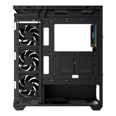 GameBooster NYVRA FALCON 750w 80+ Bronze ATX APFC 3.1 PCI-E 5.1 4*ARGB PWM Fan ATX Tower SeaView Gaming Siyah Kasa