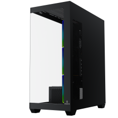 GameBooster NYVRA FALCON 750w 80+ Bronze ATX APFC 3.1 PCI-E 5.1 4*ARGB PWM Fan ATX Tower SeaView Gaming Siyah Kasa