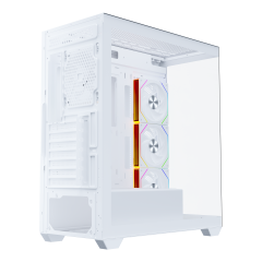 GameBooster NYVRA FALCON 750w 80+ Bronze ATX APFC 3.1 PCI-E 5.1 4*ARGB PWM Fan ATX Tower SeaView Gaming Beyaz Kasa